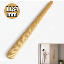 Badem10 Vento Çizgili Sarı Altın Çekmece Kulp 1184 mm Modern Dolap Kulp Uzun Boy Şık Tasarım Dayanıklı Metal