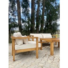 Timber's Team Florida Bahçe Mobilyası Ahşap Oturma Grubu – Modern Veranda & Teras Takımı