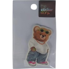  ekstrafix yapışkanlı sudan etkilenmeyen sticker the sticker story ayıcık tss0263 (1 adet)