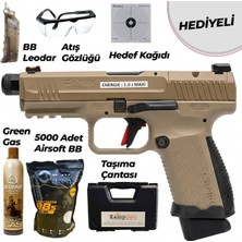 Canik Tp9 Elite Combat Airsoft Tabanca Tan Green Gas