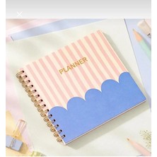 Lizy Spiralli Süresiz Planlayıcı - 19X19CM - Motivasyon ve Sticker Sayfaları