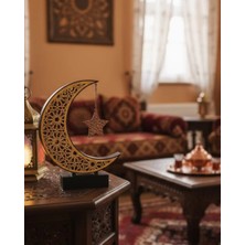 3D Hilal Yıldız Süs 23X23 cm Ev ve Ofis Için Şık Aksesuar - EM002Z-7T3KQ8