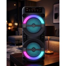 Rgb Işıklı Bluetooth Hoparlör Kablosuz Taşınabilir Stereo Speaker - EM002Z-7SXM14