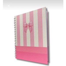 Lizy Spiralli Sert Kapak Kareli Not Defteri - 17X24CM