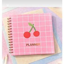 Lizy Spiralli Süresiz Planlayıcı - 19X19CM - Motivasyon ve Sticker Sayfaları