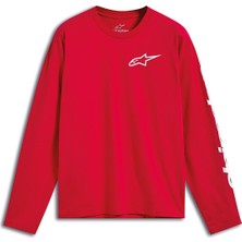 Alpinestars Trackside Csf Uzun Kollu Tişört Kırmızı  Beyaz