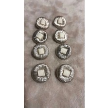 ILCARE Metalize Abs Nıkel Kaplama Dügme 28 Boy 18 mm 8 Adet
