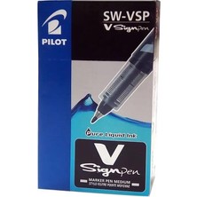 Pilot Roller Kalem Signo Pen İmza Kalemi Siyah Sw-Vsp-B (12 Li Paket)