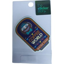  ekstrafix yapışkanlı sudan etkilenmeyen sticker the sticker story coffee world tss0249 (1 adet)