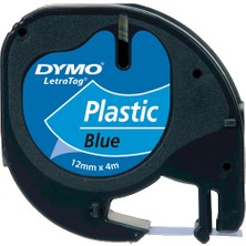 Dymo Letratag Plastik Şerit 12X4 Mt Mavi 91205 S0721650