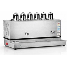 Anka Doğalgazlı İnox Pro Plus Hibrit Smart 6 Demlikli 60 Litre Çay Makinesi