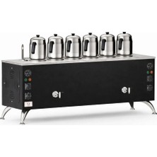 Anka Elektrikli Black Pro Compact 6 Demlikli 60 Litre Çay Makinesi 220V