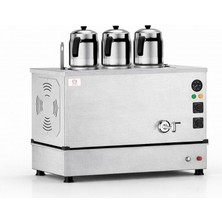 Anka Doğalgazlı İnox Pro Compact Hibrit 3 Demlikli 30 Litre Çay Makinesi