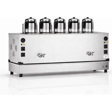 Anka Doğalgazlı İnox Pro Compact Hibrit 5 Demlikli 50 Litre Çay Makinesi