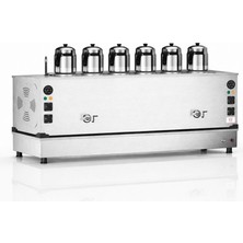 Anka Doğalgazlı İnox Pro Compact Hibrit 6 Demlikli 60 Litre Çay Makinesi
