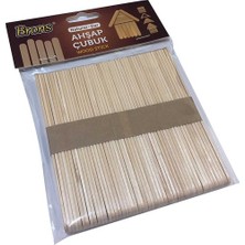 Brons Br-900 Ahşap Çubuk Naturel Dar 50 Li (10 Paket)
