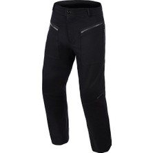 Alpinestars Flex-Ast Kanvas Korumalı Motosiklet Pantolonu (Kısa Bacak) Siyah