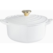 Le Creuset Kalp Şeklinde Döküm Tencere Kalp Kapaklı Lüks Tasarım 20 cm