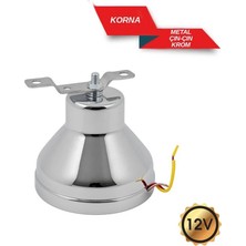 Carlone Çan Korna Çınçın Korna 12V Krom Renk Vatikan Çanı