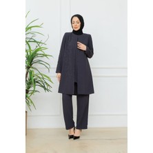 KMK Kombin Kadın Taş Detaylı Işıltılı Alt-Üst Tesettür Takım