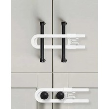 Krm 4 Adet Dolap ve Kapak Emniyet Kilidi Evde Güvenli Kullanım Için Krm