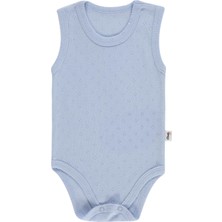 Civil Baby Jakarlı 3-36 Ay Çıtçıtlı Badi - Mavi