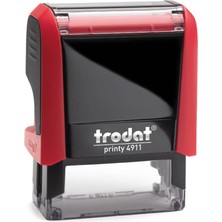  trodat p4 boş kaşe kırmızı gövde, kırmızı keçe 4911