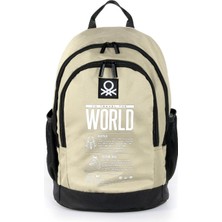 Benetton Okul Sırt Çantası Çift Bölme 3838