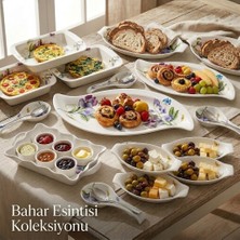 Noble Life Bahar Serisi 16 Parça Lüks Porselen Sunum ve Kahvaltı Seti - Bahar Esintisi Koleksiyonu