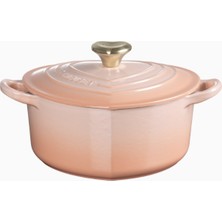 Le Creuset Kalp Şeklinde Döküm Tencere Kalp Kapaklı Lüks Tasarım 20 cm