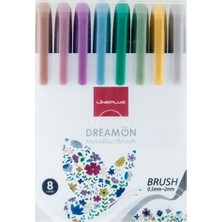 Lineplus Keçeli Kalem Fırça Uçlu Dreamon 8 Renk 359142