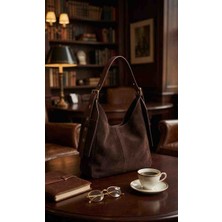 Zeda Byes Kadın Acı Kahve Deri Ayarlanabilir Askılı Hobo Omuz Çantası