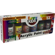 Funny Kids Akrilik Boya 20 Ml 6 Lı Set 06-1900