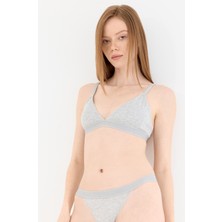 Naphor Touch Gri Üçgen Sütyen