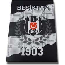 Rubenis A4 Beşiktaş Temalı Hazır Defter Kabı Pp Metalize 80417 (1 Paket 25 Adet)