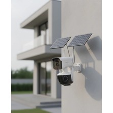Uslucan Alışveriş Çoklu Lensli 9mp Solar Ip Kamera Uzaktan Izleme ve Alarm Bildirimli