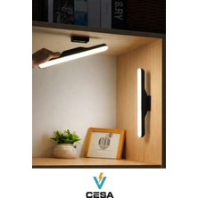 Cata Mıknatıslı Şarjlı LED Işık Micro USB Şarjlı Kablosuz LED Lamba 3 Kademeli Martı Aplik