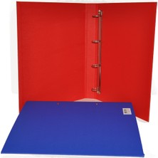 Bafix A4 Talebe Öğrenci Klasörü 4 Halkalı Kırmızı (10 Lu Paket)