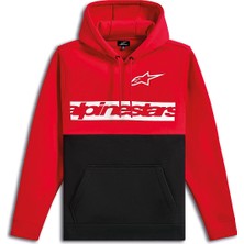 Alpinestars Parallel Hoodie Kapüşonlu Sweatshirt Kırmızı  Siyah