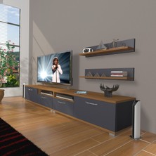 Decoraktiv Eko 220R Mdf Tv Ünitesi Tv Sehpası - Ceviz Antrasit