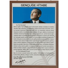  panda 50x70 gençliğe hitabe mdf çerçeveli pan410