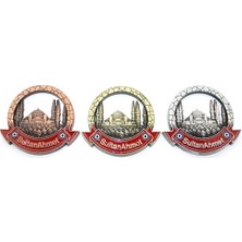 Ett Istanbul Temalı Metal Magnet Sultanahmet Yuvarlak Tasarımlı