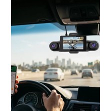 Araç Içi Wifi Destekli Full Hd Kamera Geniş Açılı Gece Görüşlü Midastech