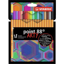 Stabilo Point 88 Arty Fineliners (Keçe Uç Kalem) 0,4Mm 18 Renk Yeni 8818/1-20