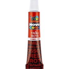  nova color nc-128 yağlı boya tüp kırmızı 12 li (1 paket 12 adet)
