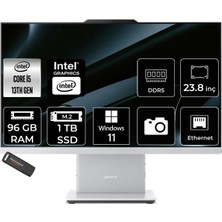 Lenovo Ideacentre 24IRH9 Intel Core I5 13420H 96GB 1tb SSD 23.8" Fhd 100Hz W11H All In One Bilgisayar & Per4 USB Bellek F0HN0054TRP388