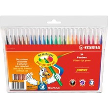  stabilo power 24 renk keçeli kalem askılı 280/24-01