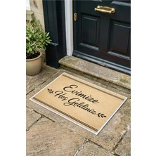 Zevahir Mobilya Dekorasyon Evimize Hoşgeldiniz Yazılı Kapı Önü Giriş Paspası