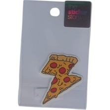  ekstrafix yapışkanlı sudan etkilenmeyen sticker the sticker story pizza dilimi tss0231 (1 adet)