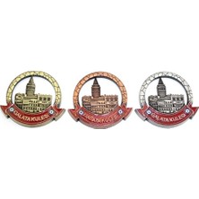 Ett Istanbul Temalı Metal Magnet Galata Kulesi Yuvarlak Tasarım